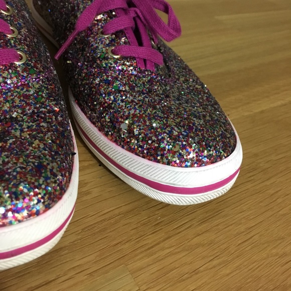 Kate Spade Glittery Keds Sz 8 - Picture 8 of 8